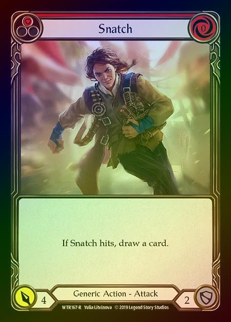 【RF】[Generic] Snatch (red) [1st-WTR167-R] Rainbow Foil
