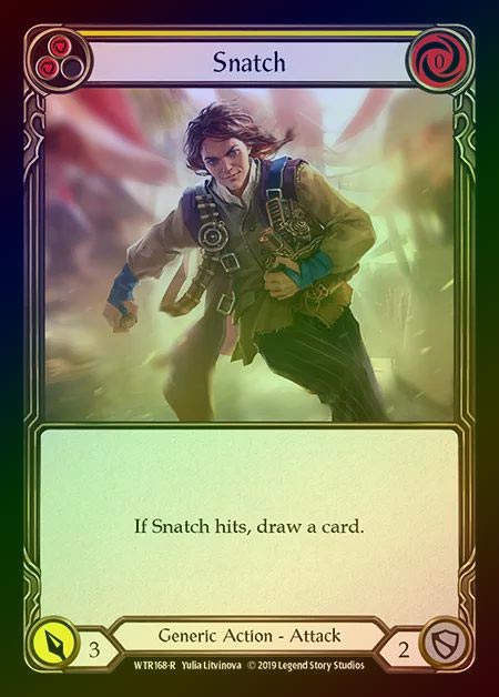 【RF】[Generic] Snatch (yellow) [1st-WTR168-R] Rainbow Foil