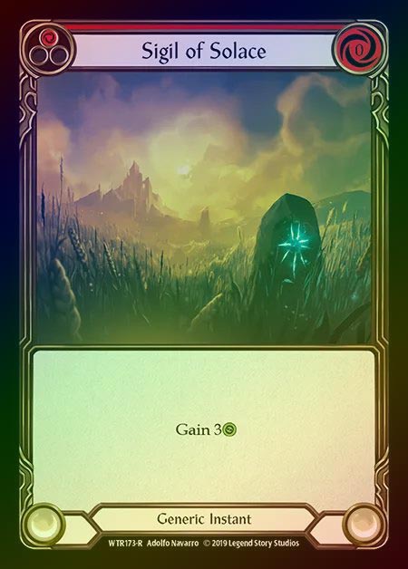 【RF】[Generic] Sigil of Solace (red) [1st-WTR173-R] Rainbow Foil