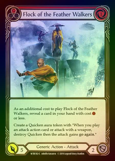 【RF】[Generic] Flock of the Feather Walkers (red) [1st-WTR182-C] Rainbow Foil