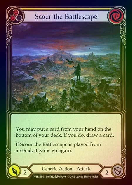 【RF】[Generic] Scour the Battlescape (yellow) [1st-WTR195-C] Rainbow Foil