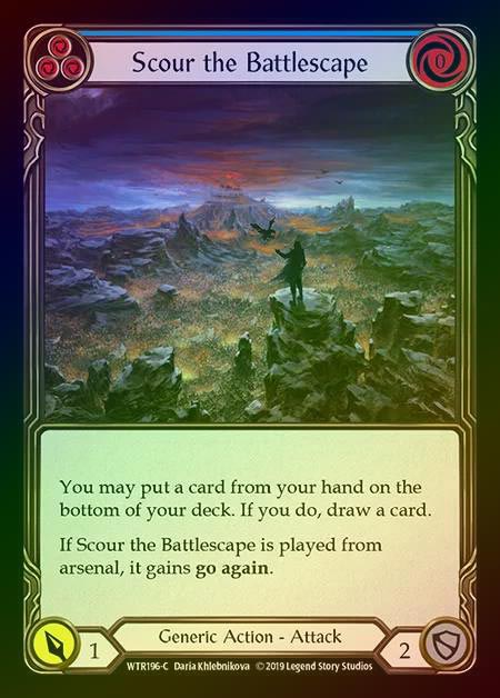 【RF】[Generic] Scour the Battlescape (blue) [1st-WTR196-C] Rainbow Foil