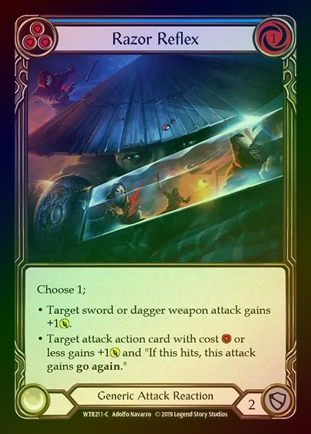 【RF】[Generic] Razor Reflex (blue) [1st-WTR211-C] Rainbow Foil