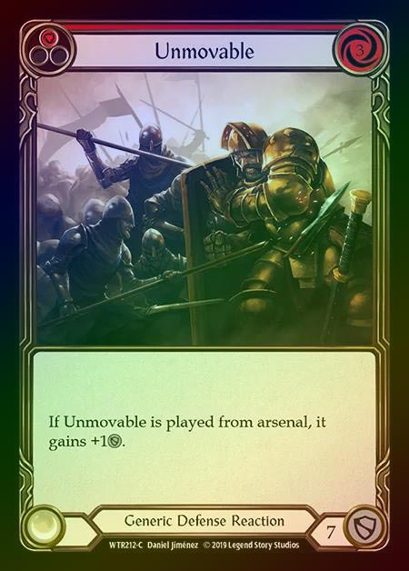 【RF】[Generic] Unmovable (red) [1st-WTR212-C] Rainbow Foil