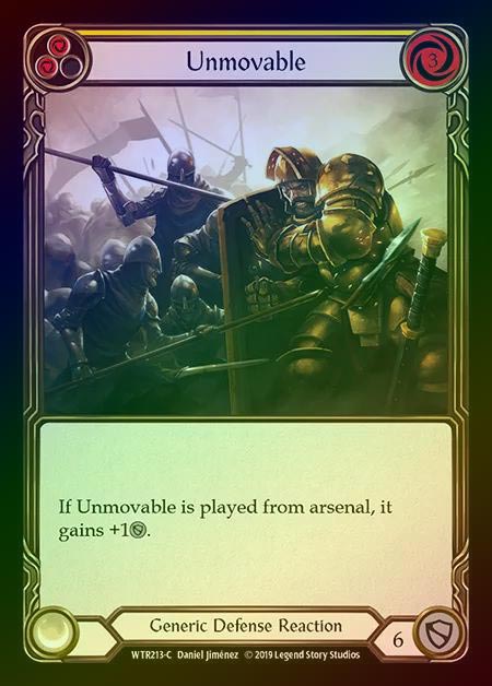【RF】[Generic] Unmovable (yellow) [1st-WTR213-C] Rainbow Foil