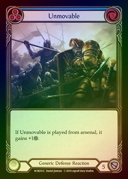 【RF】[Generic] Unmovable (blue) [1st-WTR214-C] Rainbow Foil