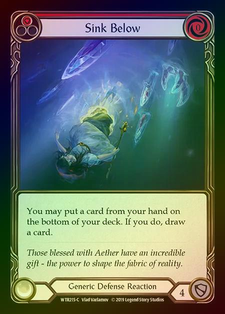 【RF】[Generic] Sink Below (red) [1st-WTR215-C] Rainbow Foil