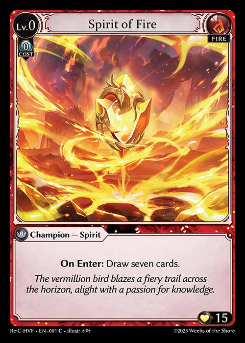 [Fire] Spirit of Fire [Rec-HVF-001-C]