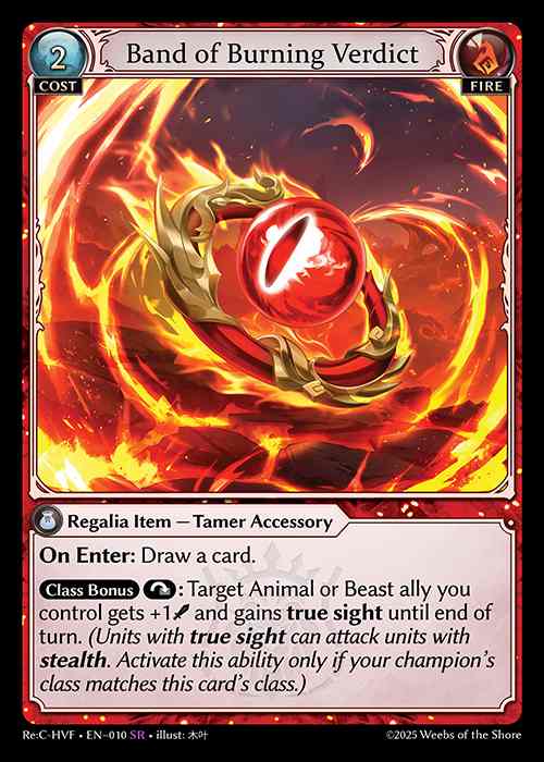 [Fire] Band of Burning Verdict [Rec-HVF-010-SR]