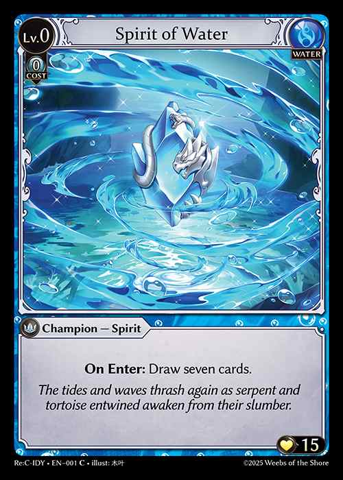 [Water] Spirit of Water [Rec-IDY-001-C]