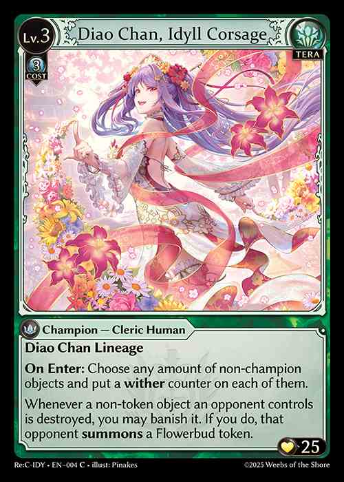 [Tera] Diao Chan, Idyll Corsage [Rec-IDY-004-C]