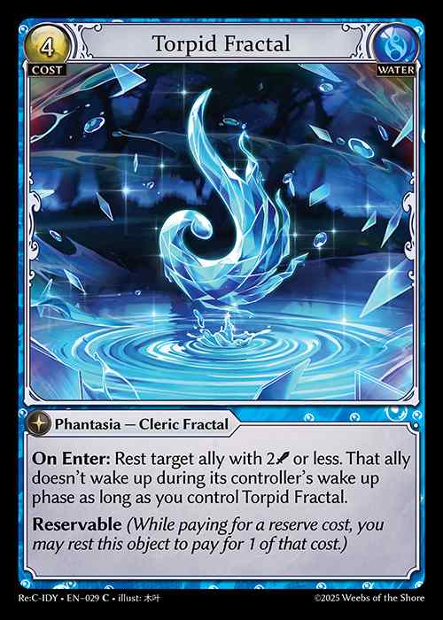 [Water] Torpid Fractal [Rec-IDY-029-C]