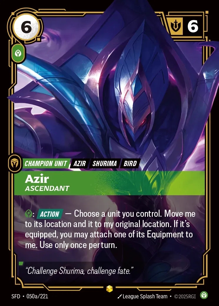【Showcase】[Calm] Azir, Ascendant [SFD-050a-Showcase]