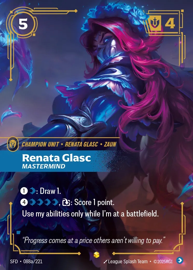 【Showcase】[Mind] Renata Glasc, Mastermind [SFD-088a-Showcase]