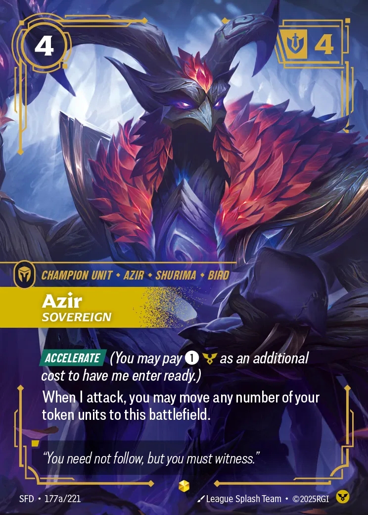 【Showcase】[Order] Azir, Sovereign [SFD-177a-Showcase]