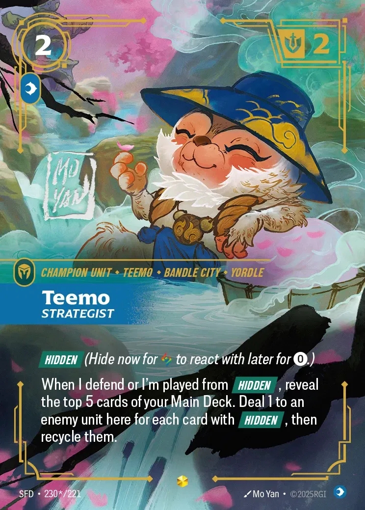 【クーポン使用不可】【SIGNED】[Mind] Teemo, Strategist [SFD-230*-Showcase]