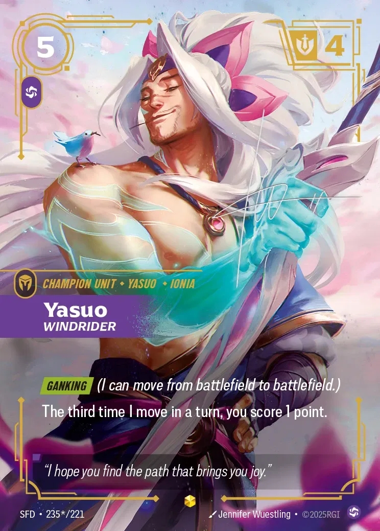 【クーポン使用不可】【SIGNED】[Chaos] Yasuo, Windrider [SFD-235*-Showcase]