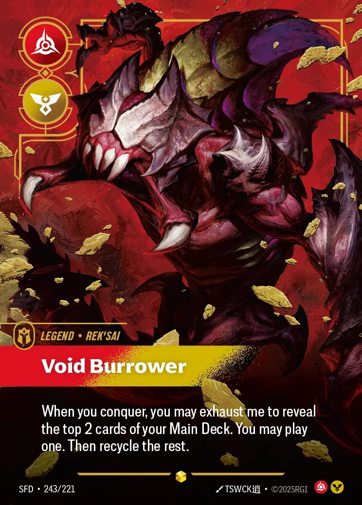 【Showcase】[Fury Order] Rek'Sai Void Burrower [SFD-243-Showcase]