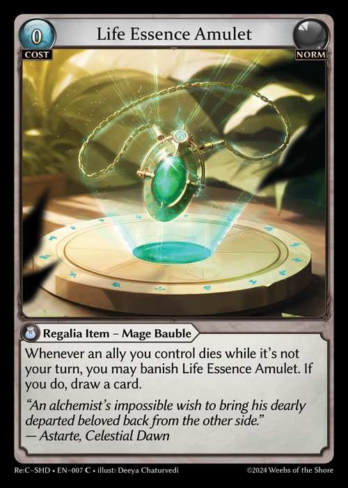 [Norm] Life Essence Amulet [SHD-007-C]