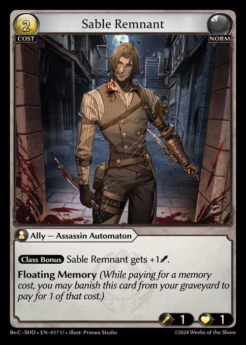 [Norm] Sable Remnant [SHD-017-U]