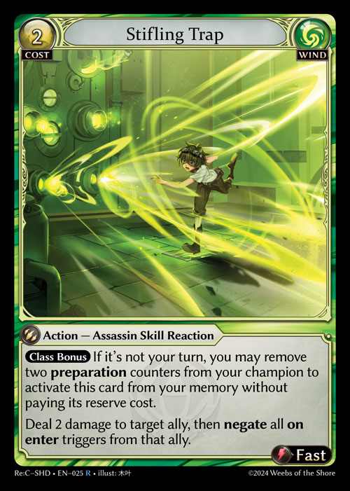 [Wind] Stifling Trap [SHD-025-R]