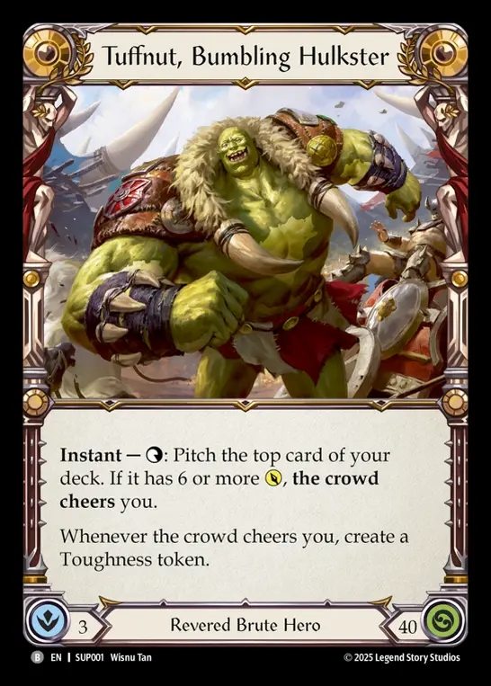 【EN】[Revered Brute] 抜けてる巨漢、タフナット/Tuffnut, Bumbling Hulkster [SUP001-B]