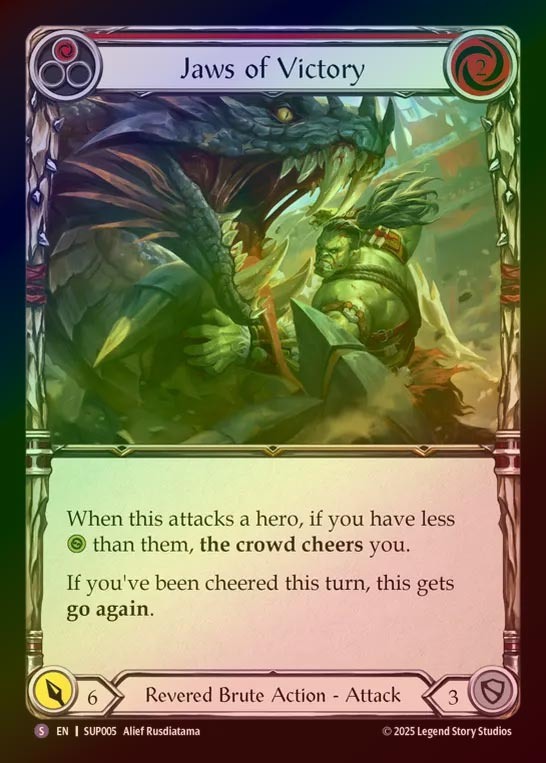 【RF】【EN】[Revered Brute] 噛み千切る勝利/Jaws of Victory [SUP005-S]