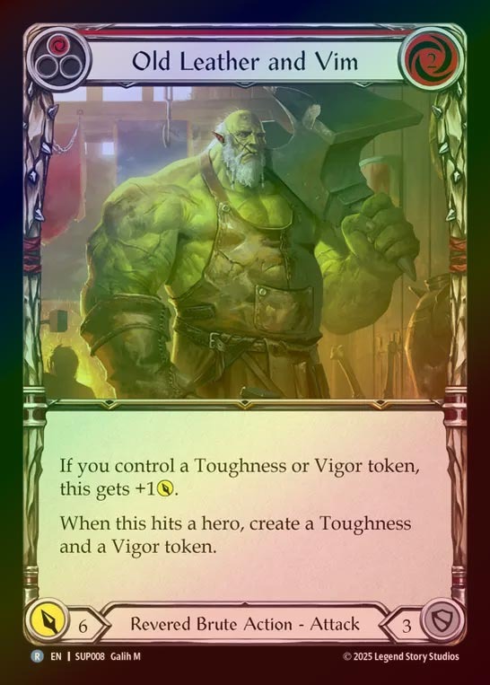 【RF】【EN】[Revered Brute] 古革に秘めた熱意/Old Leather and Vim (red) [SUP008-R]