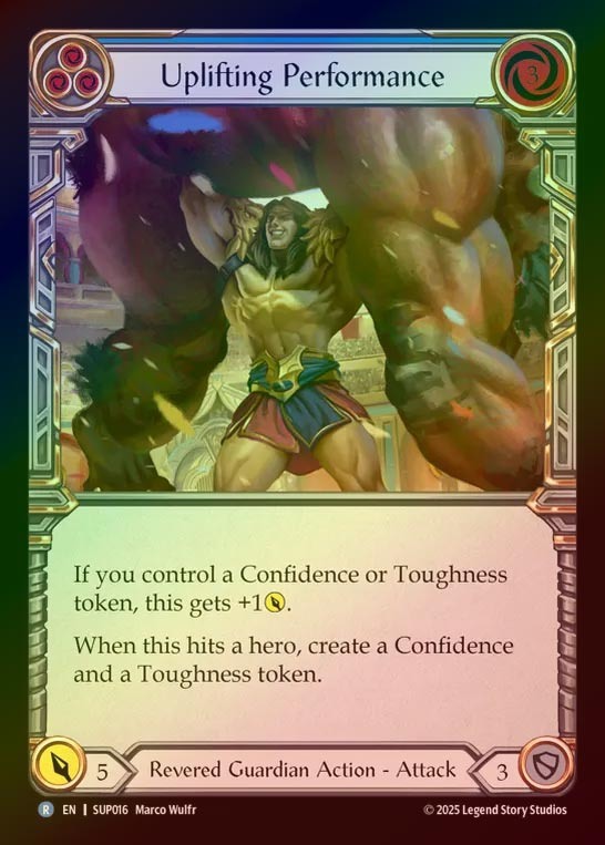 【RF】【EN】[Revered Guardian] アゲるプレイ/Uplifting Performance (blue) [SUP016-R]