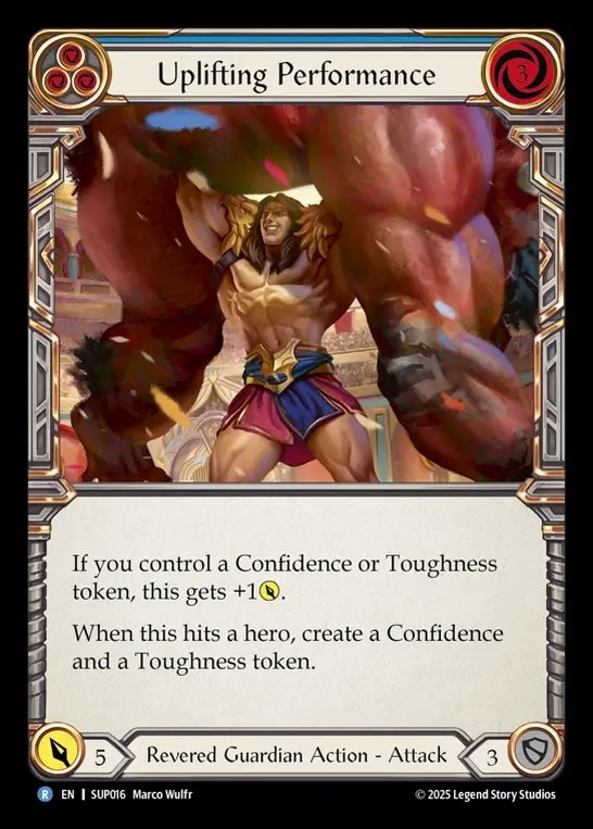 【EN】[Revered Guardian] アゲるプレイ/Uplifting Performance (blue) [SUP016-R]