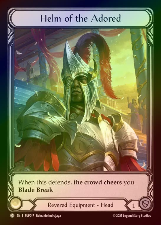【CF】【EN】[Revered] 誉者の兜/Helm of the Adored (Extended Art) [SUP017-C]