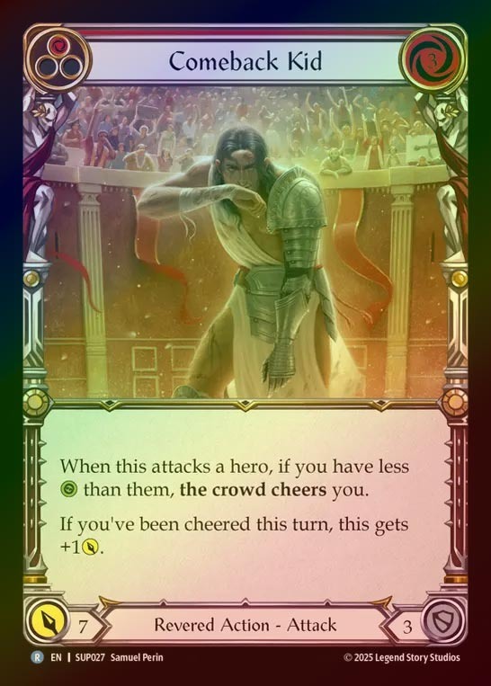 【RF】【EN】[Revered] 返り咲き/Comeback Kid (red) [SUP027-R]