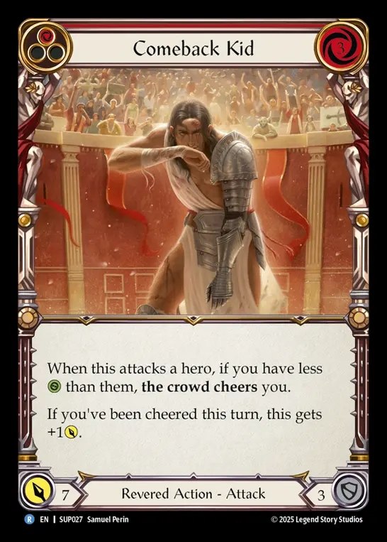 【EN】[Revered] 返り咲き/Comeback Kid (red) [SUP027-R]