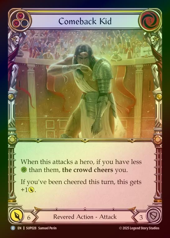 【RF】【EN】[Revered] 返り咲き/Comeback Kid (yellow) [SUP028-R]