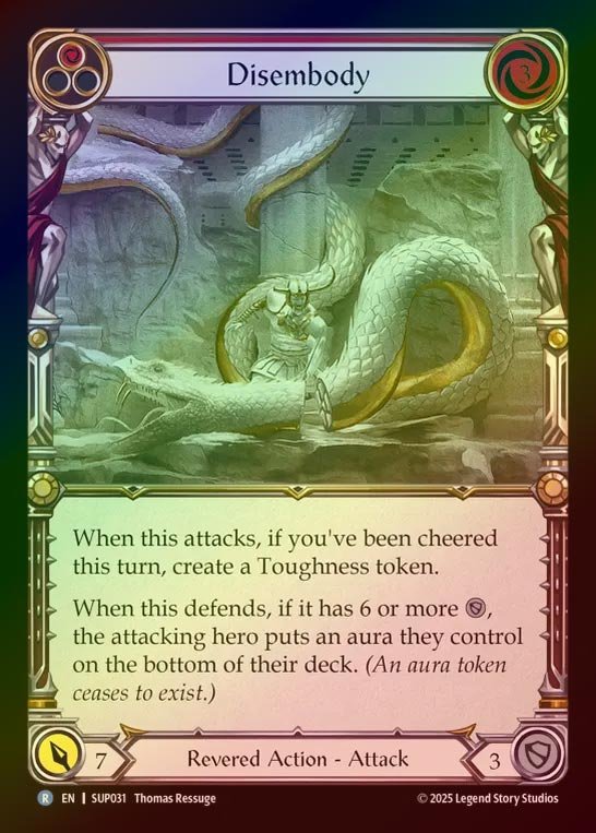 【RF】【EN】[Revered] 離身/Disembody (red) [SUP031-R]