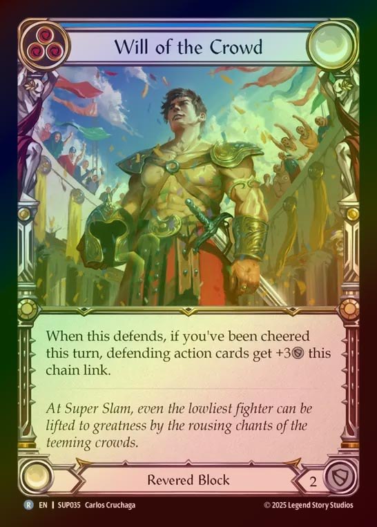 【RF】【EN】[Revered] 観衆の意志/Will of the Crowd (blue) [SUP035-R]