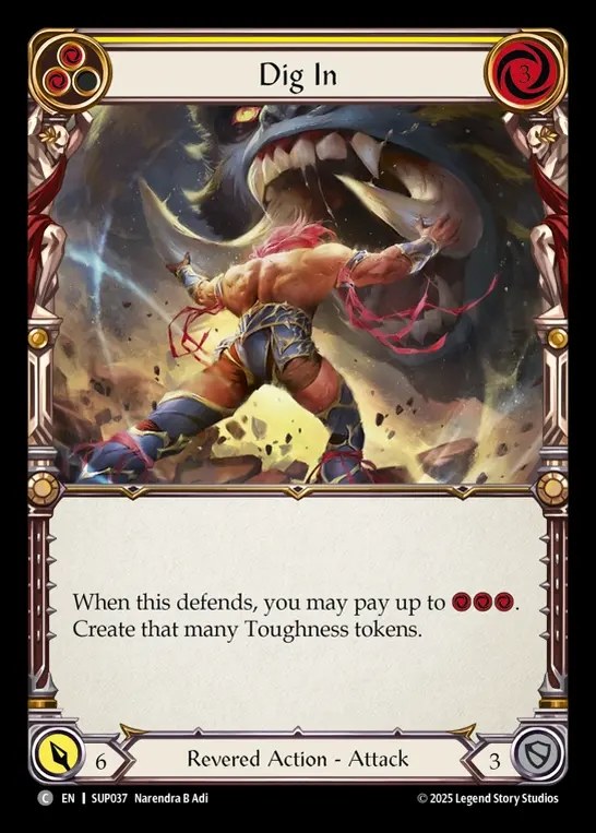 【EN】[Revered] 掘り起こされた決意/Dig In (yellow) [SUP037-C]