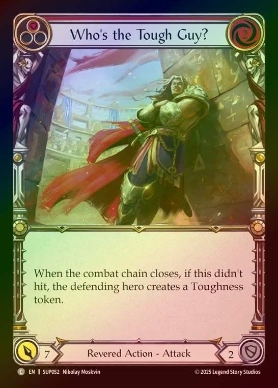 【RF】【EN】[Revered] 俺より強い奴はどこだ？/Who's the Tough Guy? (red) [SUP052-C]