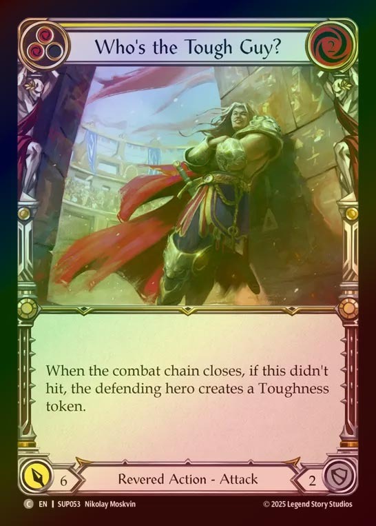 【RF】【EN】[Revered] 俺より強い奴はどこだ？/Who's the Tough Guy? (yellow) [SUP053-C]