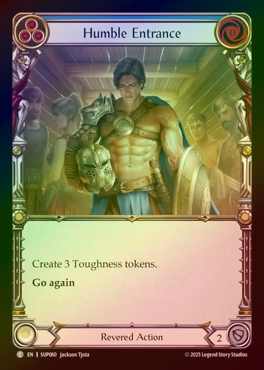 【RF】【EN】[Revered] 控えめな登場/Humble Entrance (blue) [SUP060-C]