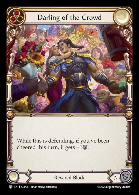 【EN】[Revered] 観衆のお気に入り/Darling of the Crowd (yellow) [SUP061-C]