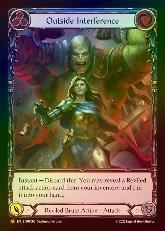 【CF】【EN】[Reviled Brute] 場外干渉/Outside Interference (Extended Art) [SUP066-M]