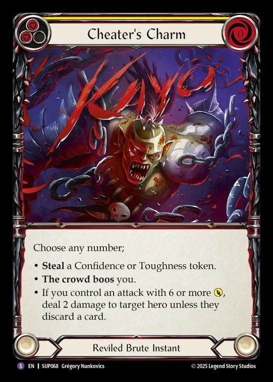 【EN】[Reviled Brute] 魅了する策士/Cheater's Charm [SUP068-S]
