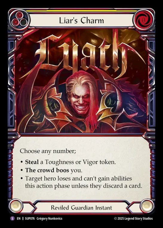 【EN】[Reviled Guardian] 魅了する虚言/Liar's Charm [SUP076-S]