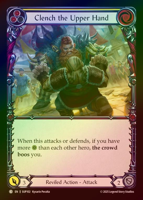 【RF】【EN】[Reviled] 押し比べ/Clench the Upper Hand (yellow) [SUP102-C]