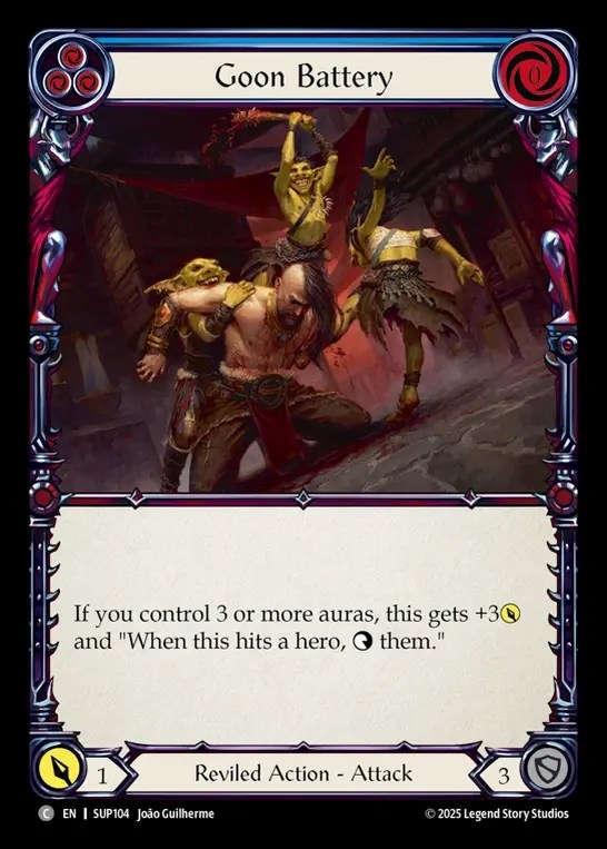 【EN】[Reviled] ならず者の暴行/Goon Battery (blue) [SUP104-C]