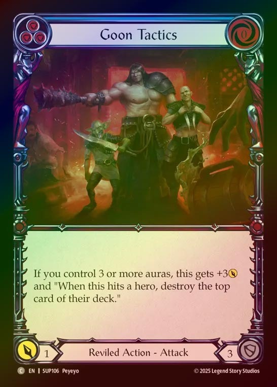 【RF】【EN】[Reviled] ならず者の戦法/Goon Tactics (blue) [SUP106-C]