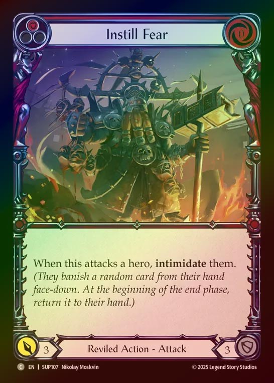 【RF】【EN】[Reviled] 染み込む恐怖/Instill Fear (red) [SUP107-C]