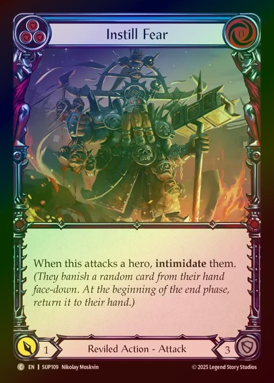 【RF】【EN】[Reviled] 染み込む恐怖/Instill Fear (blue) [SUP109-C]