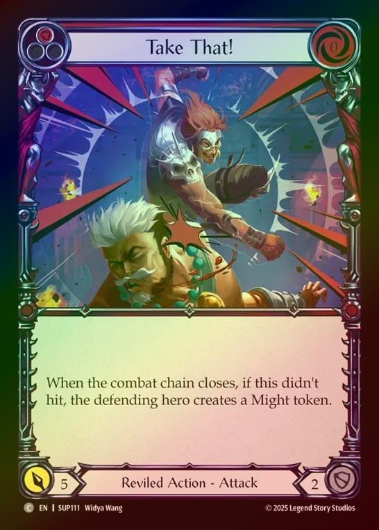 【RF】【EN】[Reviled] 喰らいな！/Take That! (red) [SUP111-C]